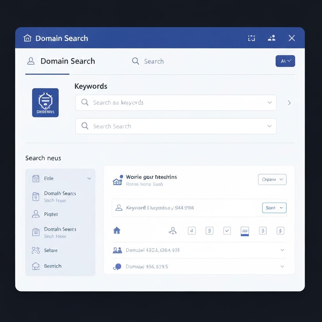 Domain management interface